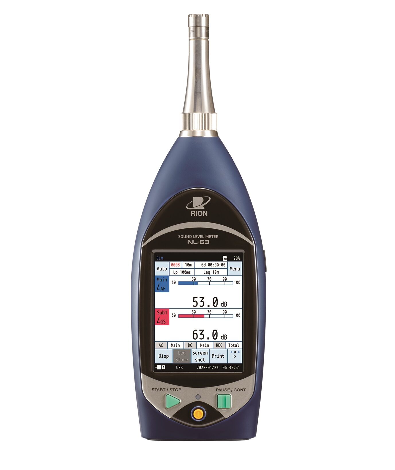 NL-63 | Class 1 Sound Level Meter for Infrasound Measurement