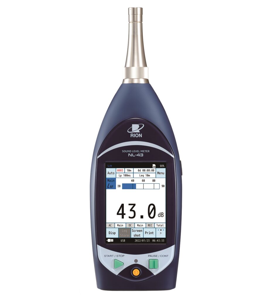 NL-43 | Class 2 Sound Level Meter | RION Global website